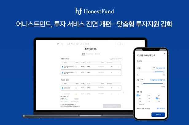 어니스트펀드가 투자 서비스를 전면 개편했다. /사진제공=어니스트펀드