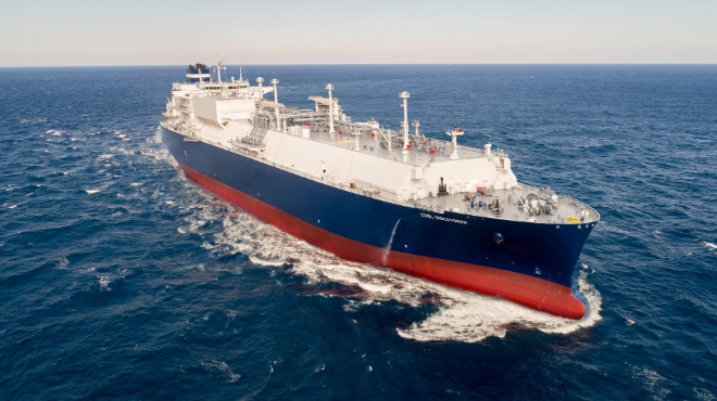 한국조선해양은 아시아 소재 선사와 17만4000㎥급 LNG운반선 7척에 대한 건조 계약을 체결했다. 사진=한국조선해양.