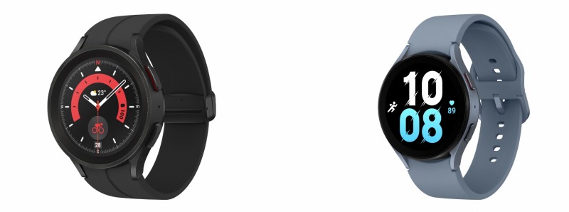 갤럭시워치5 프로(왼쪽)와 갤럭시워치5. 사진=삼성전자