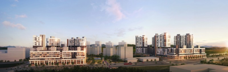 세종 4-1 리슈빌 디어반 H1H2 통합투시도. /사진제공=계룡건설