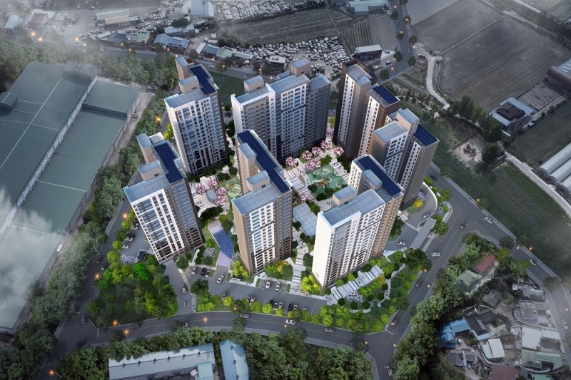 충북 옥천 마암리 공동주택사업 조감도 / 사진제공=금호건설