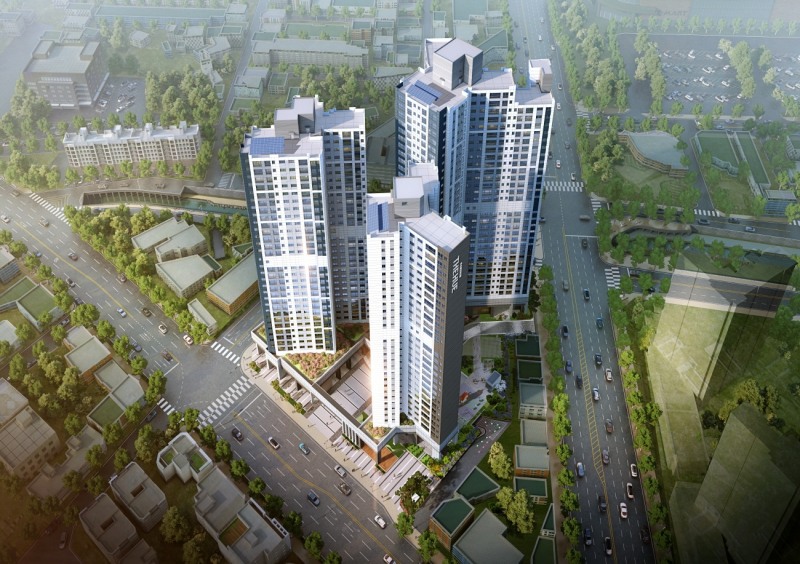 울산대공원 한신더휴 단지조감도