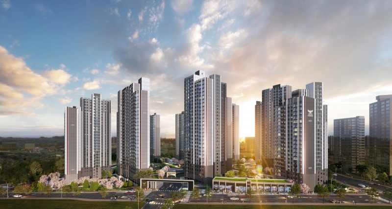 천안 롯데캐슬 더 청당 투시도. /사진제공=롯데건설