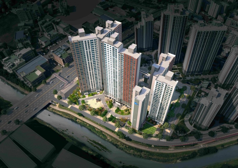 평촌 두산위브 더 프라임 조감도. /사진제공=두산건설