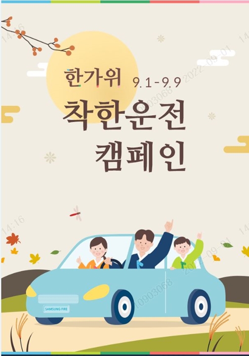 삼성화재는 자사 자동차보험 가입 고객의 명절 안전운전을 위하여 ‘한가위 착한운전 캠페인’을 실시한다고 2일 밝혔다./사진=삼성화재