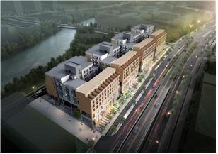 세종시 6-3 생활권 모듈러주택단지 조감도./사진제공=LH