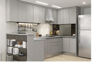 상향 조정된 마감재가 적용된 욕실·주방가구 예시./사진제공=LH