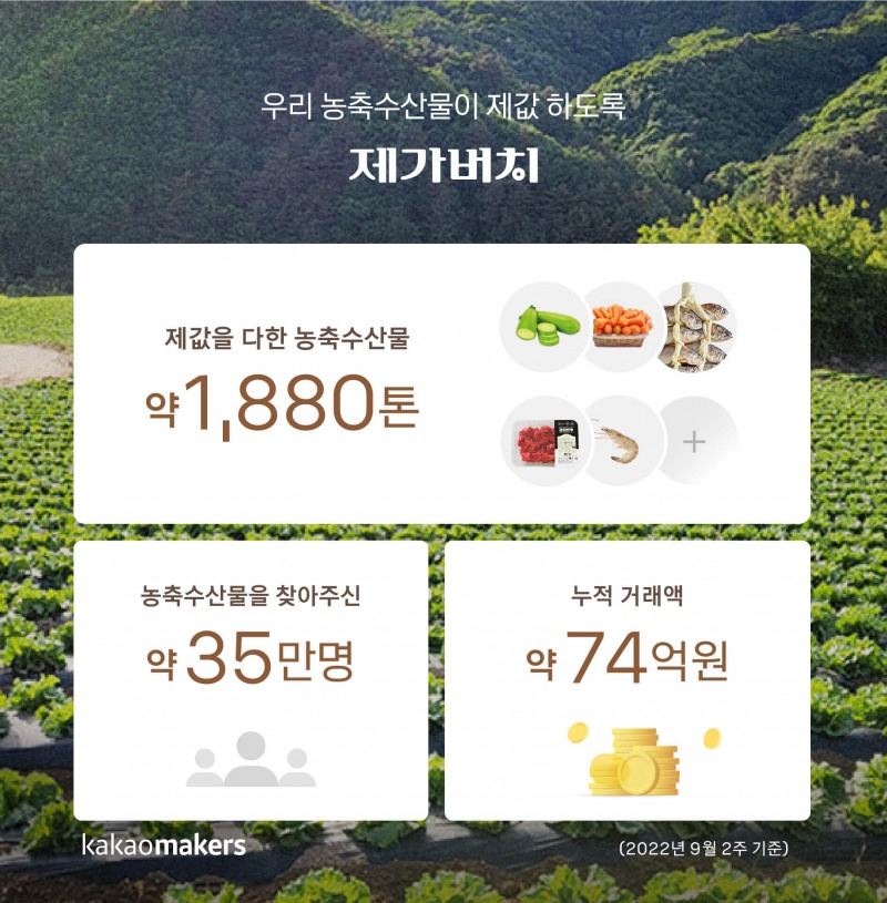 카카오메이커스가 지난 1년간의 '제가버치 프로젝트' 성과를 공개했다. 사진=카카오