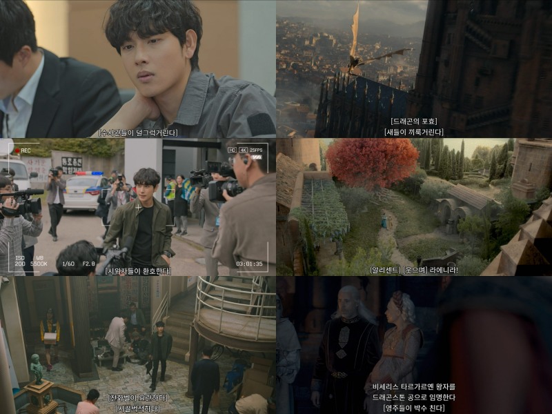 웨이브가 '트레이서', '하우스 오브 드래곤 등 최신 인기작에 한국어 자막 서비스를 제공한다고 밝혔다./사진제공=웨이브