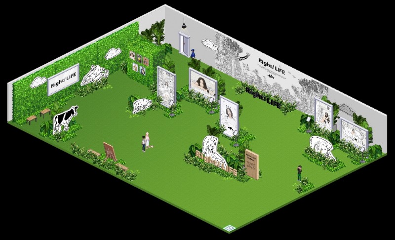 라잇!라이프 메타버스 전시관 이미지컷./ 사진제공 = 한화솔루션 갤러리아 부문