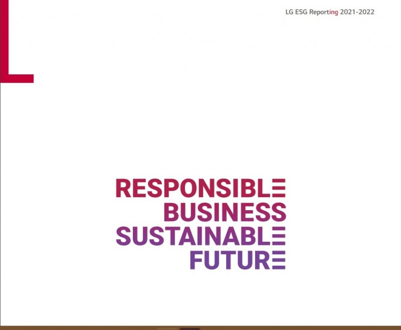LG그룹 ESG 보고서. 사진=LG 홈페이지 갈무리
