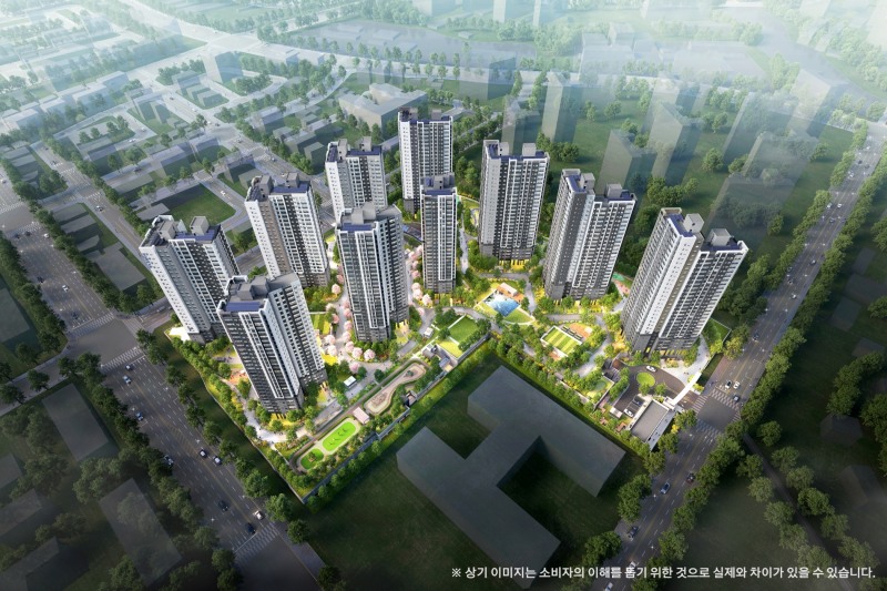 포레나 평택화양 단지조감도 / 사진제공=한화건설