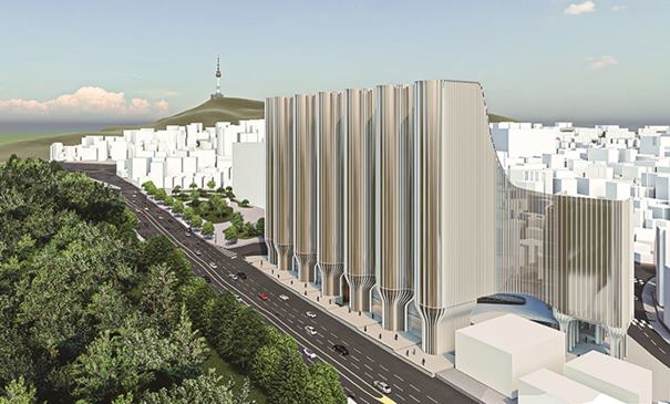 코람코자산운용이 이태원크라운호텔 철거 후 개발예정인 하이엔드 주상복합시설 예상도 / 사진제공=코람코자산신탁