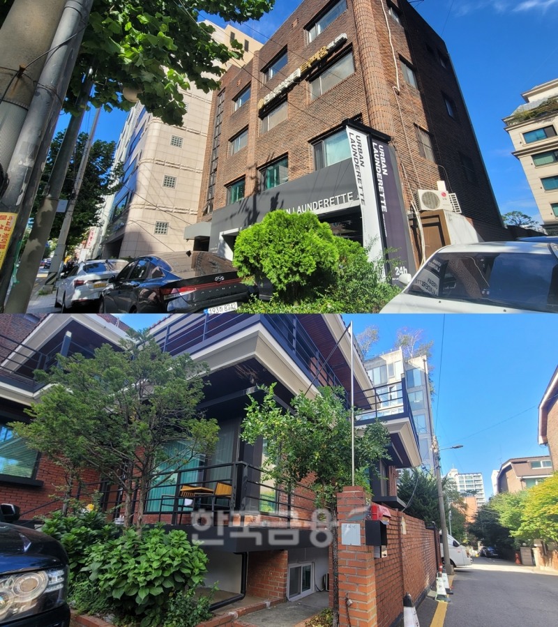 박정민이 보유하고 있는 상가건물(위)과 주택건물. /사진=주현태 기자