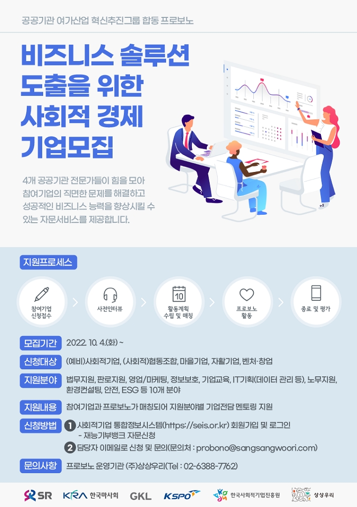 SR, 사회적 경제 기업모집 포스터./ 자료제공=SR