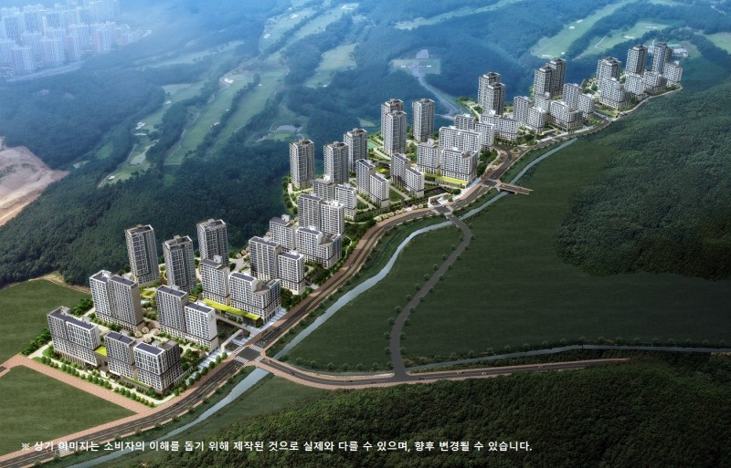 동탄 파크릭스 조감도./사진제공=현대건설