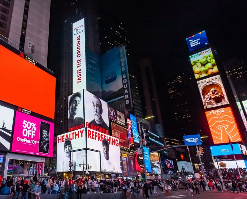 대상㈜ 종가 뉴욕 타임스스퀘어 김치 글로벌 광고./ 사진제공 = 대상㈜