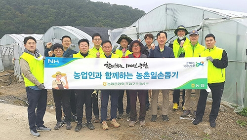농협중앙회 임직원, 전국 각지 수확기 농촌일손돕기 구슬땀