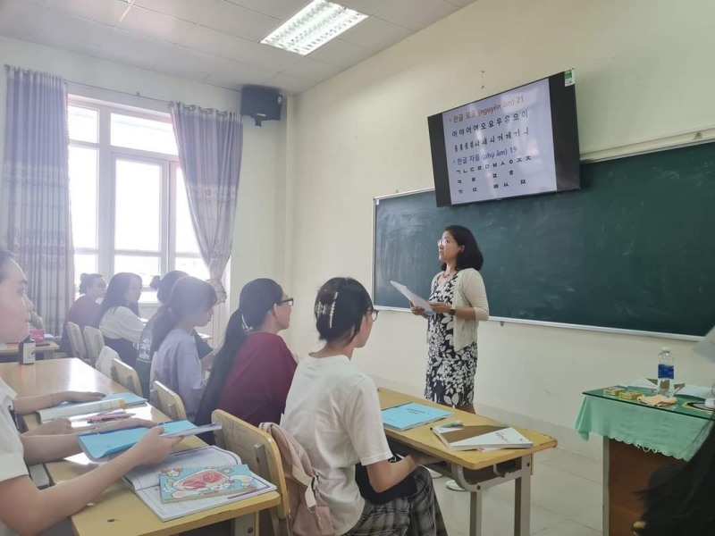 베트남 꾸이년 세종학당./사진제공=용산구