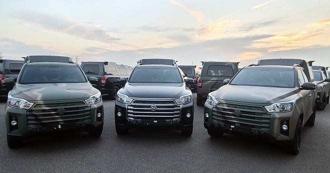 쌍용차, 렉스턴스포츠 국군 지휘차량으로 납품