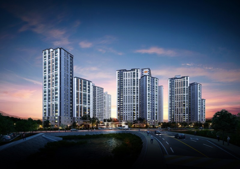 e편한세상 사천 스카이마리나 투시도./사진제공=DL건설