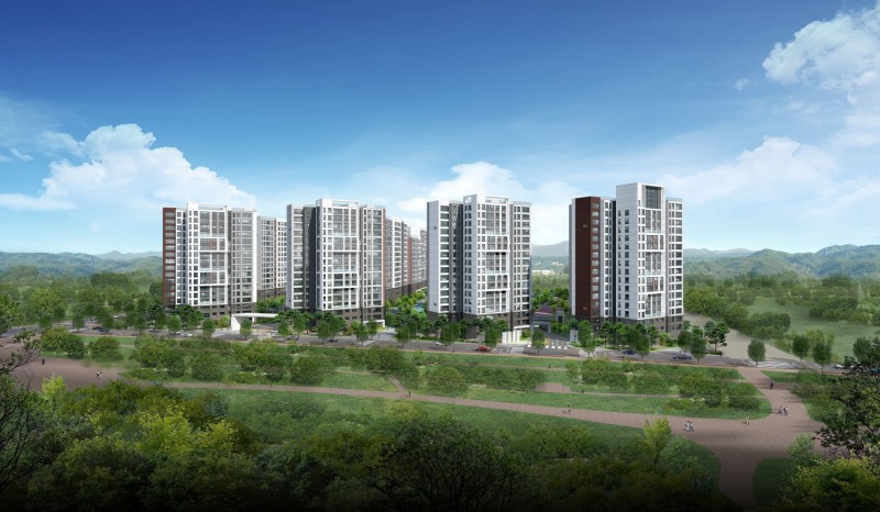 에코델타시티 푸르지오 센터파크 투시도 / 사진제공=대우건설