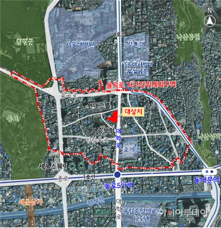 서울 종로구 효제동 사업 대상지. 사진제공=서울시