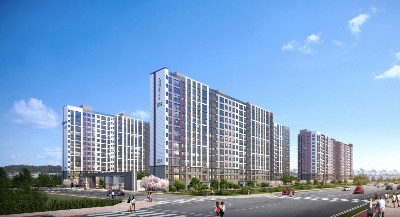 파주운정 시티프라디움 단지투시도