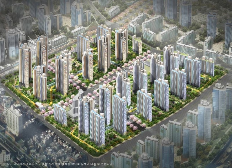 GS건설, 장위자이 레디언트 조감도./사진제공=GS건설