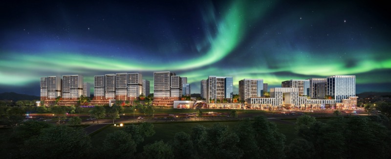 성남 수진1구역 전체투시도 / 사진제공=대우건설