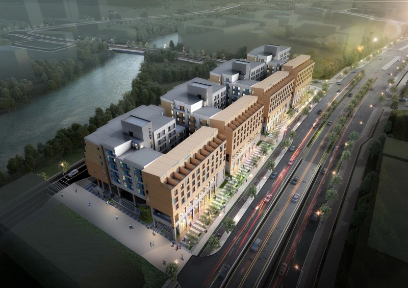 세종6-3생활권 통합공공임대주택 단지 조감도 / 사진제공=포스코A&C