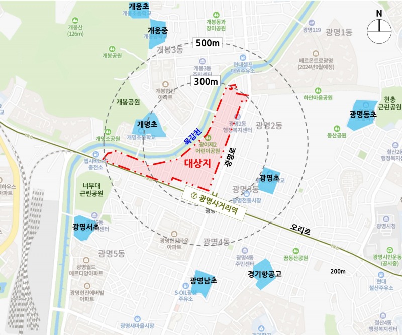 광명3구역 위치도. 사진제공=LH