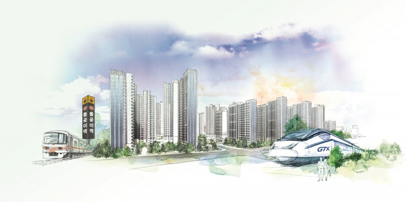 장위자이 레디언트 단지 스케치