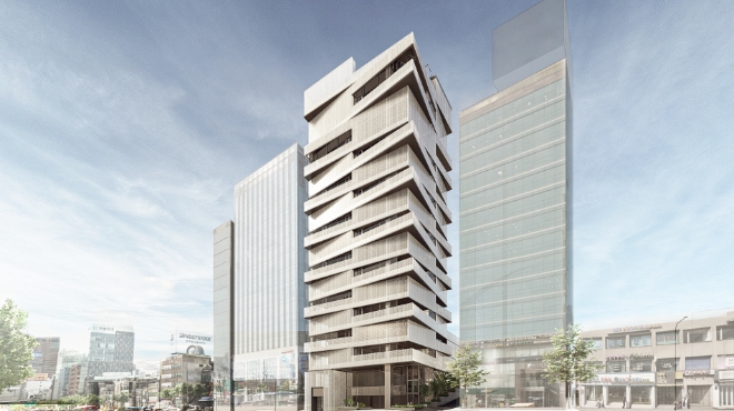 신분당선 논현역 인근 오피스빌딩 조감도. /사진=현대아산.