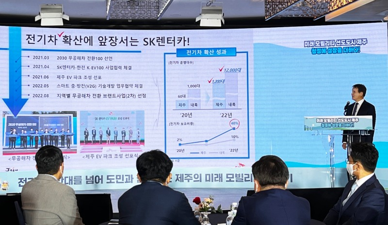 SK렌터카 "제주 미래 모빌리티 선도도시 구축"