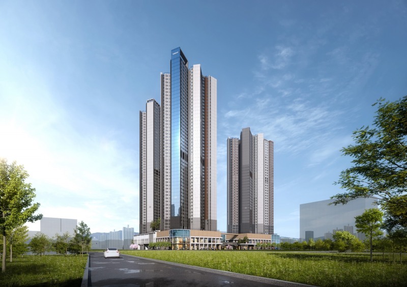 대전 유천동 주상복합 1BL 투시도./사진제공=태영건설