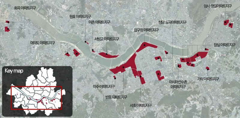 서울 시내 아파트지구 현황./자료제공=서울시