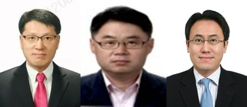 (왼쪽부터)구영민 신임 부사장, 김준하 신임 부사장, 최재봉 신임 부사장