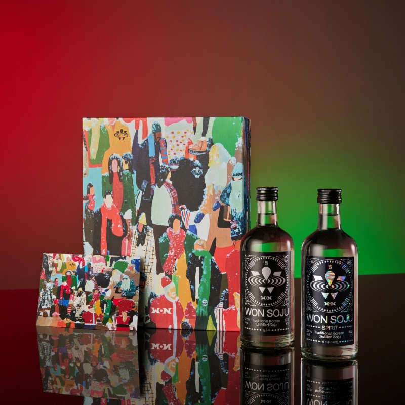 카카오톡 선물하기가 원소주 크리스마스 에디션을 단독 한정 판매한다. 사진=카카오톡 선물하기