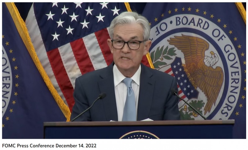 제롬 파월 연준(Fed) 의장 / 사진출처= 미국 Federal Reserve 유튜브 채널 FOMC 회견(2022.12.14) 갈무리