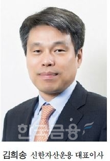 2022년 12월 20일 신한금융그룹(회장 내정자 진옥동)은 본사에서 자회사 경영관리 위원회(이하 자경위)와 임시 이사회를 열고 신한자산운용의 김희송 ‘대체자산 부문’ 각자 대표 연임을 추천했다./사진=신한자산운용