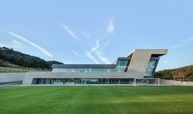 전북 현대 모터스 클럽하우스 전경.