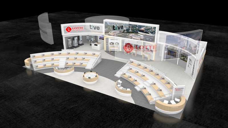 롯데정보통신 CES 2023 전시관./ 사진제공 = 롯데지주