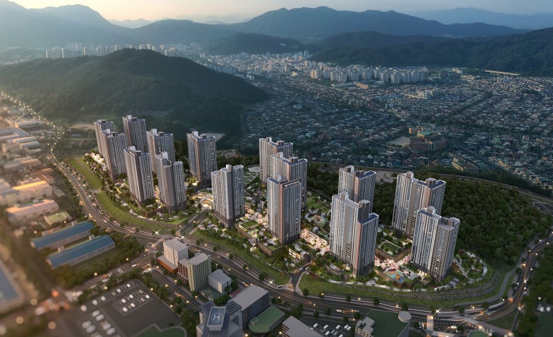 ‘창원 롯데캐슬 포레스트’ 조감도./사진제공=롯데건설