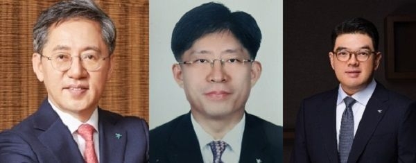 왼쪽부터 박성호, 강성묵, 이은형 하나금융그룹 부회장. / 사진제공=하나금융