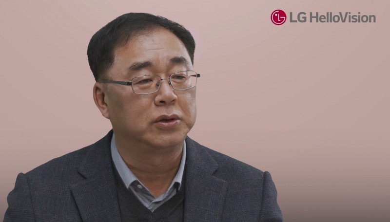 송구영 LG헬로비전 대표가 2일 비대면 시무식을 열고 임직원에 신년사를 전했다. 사진=LG헬로비전