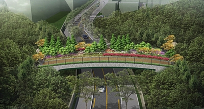 ▲ 샘터길 녹지축 연결 조감도.사진제공 = 강동구