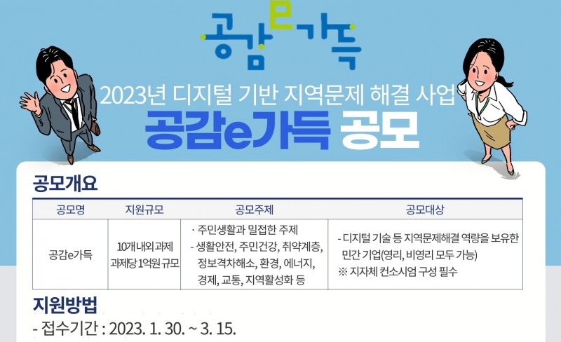 한국지역정보개발원, 2023년 공감e가득 공모 웹포스터./사진제공=한국지역정보개발원