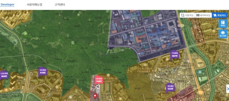 빅밸류 AI 빅데이터 화면 예시 / 사진제공=KT에스테이트