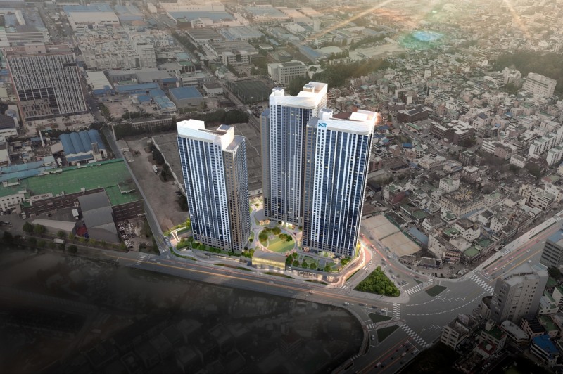 GS건설, 복대자이 더 스카이 조감도./사진제공=GS건설